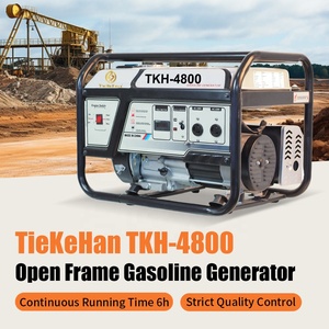 Single Phase Portable Small 4-Stroke <b>Gasoline</b> <b>Generator</b> Set 2.8KW 3KW Home Use 50/60Hz Manual/Electric Start Eco-Friendly TKH-48 - Product Image 2
