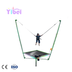 Petit trampoline de <span class=keywords><strong>fitness</strong></span> intérieur/extérieur, équipement de saut à l'élastique unique pour enfants, attraction de parc d'attractions, aire de jeux extérieure - Product Image 3