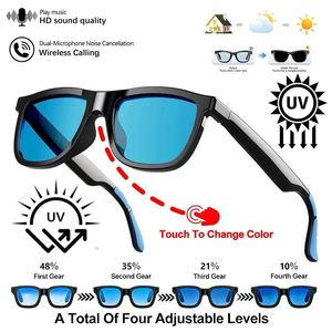 Lunettes Intelligentes IA E05C : Changement de Couleur Tactile, Traduction en Temps Réel, Musique BT, Appels, Lunettes de Soleil d'Extérieur, Lunettes Connectées pour le Travail et les Voyages - Product Image 4