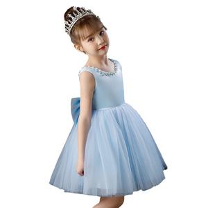 ชุดเด็กผู้หญิงสำหรับงานแต่งงาน งานวันเกิด อายุ 14 ปี กระโปรงฟูฟ่องผ้าทูลล์ ประดับลูกปัดลายจุด โพลีเอสเตอร์ ODM - Product Image 5