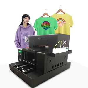 Mini impressora dtg a3, tamanho de impressão roupas camiseta de algodão impressora dtg para impressão offset tecnologia de transferência