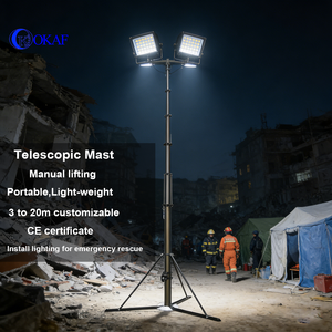Mât télescopique Okmast pour caméra de vidéosurveillance, antenne de télécommunication, mât télescopique en aluminium, manivelle manuelle, 4m 5m 6m 10m 12m - Product Image 4