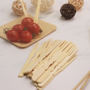 Gran <span class=keywords><strong>oferta</strong></span>, tenedor de madera desechable para frutas, respetuoso con el medio ambiente, juego de cubiertos desechables de bambú de madera de almidón de maíz de plástico personalizado de alta calidad - Product Image 3