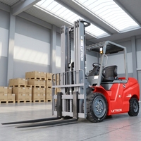 Montacargas Eléctrico de Litio Liftron CPD35L de 3500 kg con Chasis de Alta Tracción para Transporte de Materiales en Patios con Estructura de Acero