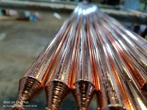 Tige de terre collée en cuivre Tige de terre en acier plaqué en vrac Meilleure qualité Catégorie de produit Barres de cuivre Prix d'usine personnalisés de haute qualité - Product Image 2