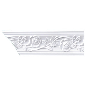 Décoration intérieure moderne Moulure de meubles décoratifs en mousse <span class=keywords><strong>Corniche</strong></span> en polyuréthane PU Finition peinte Utilisation en intérieur <span class=keywords><strong>Bois</strong></span> Plastique - Product Image 1