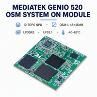Boîtier de vision Edge AI 10 TOPS NPU LPDDR5 UFS3.1 Double MIPI CSI 4K HDR TSN Gigabit Yocto Linux Système sur module MediaTek Genio 520