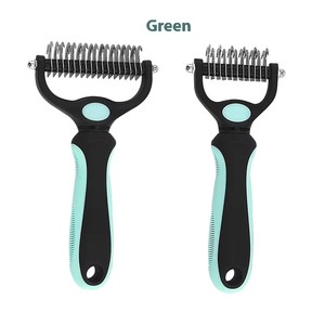 Outil de démêlage double face Petop pour animaux de compagnie, lames en fer aiguisées, portable, pour éliminer rapidement les nœuds, râteau pour sous-四rêge pour chiens et chats à poils longs, OEM - Product Image 4