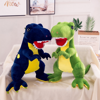 Jouet de dinosaure en peluche géant de dessin animé personnalisé dinosaure en peluche vert super doux jouet animal de haute qualité pour les enfants cadeau