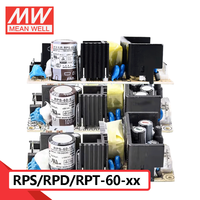 Original Mean Well RPS-60/RPD-60/RPT-60 Seri 60W Switching Power Supply Tegangan Output -15V/-12V/-5V/3.3V/5V/12V/15V/24V/48V