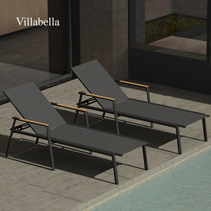 Ghế tắm nắng hồ bơi có thể điều chỉnh, đồ nội thất sân vườn, ghế dài bằng nhôm ngoài trời dành cho khách sạn - Product Image 1
