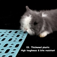 Tapis en plastique épais anti-morsure pour cages d'animaux de petite taille, pour lapins, cochons d'Inde et hamsters