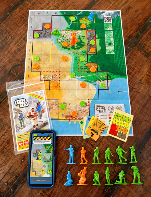 Educational New War Toys Army Man Boardgame with Aid Worker, Rescuer, Photojournalist Figurines, Free Mobile App, 41 Languages
