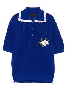 Mode personnalisée été hommes tricoté chemise incrustée pur coton hommes à manches courtes couleur unie tricoté pull col T-shirt - Product Image 4