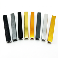 Rampe en aluminium flexible 20/30 pour balustrade en verre sans cadre extrêmement étroite, pour intérieur, extérieur, balcon et escalier