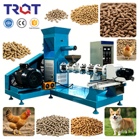 Machine extrudeuse d'aliments flottants pour poissons et animaux de compagnie, 1 tonne/h, en acier au carbone, pour usine de traitement automatique des aliments pour bétail