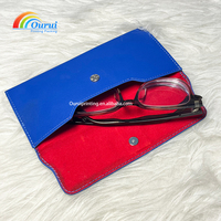 Sacs en cuir PU de haute qualité pour lunettes, personnalisables avec logo en relief, légers et portables, pour le rangement des lunettes