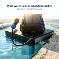 Capteur de nitrate NO3 LoRaWAN à énergie solaire, moniteur de qualité de l'eau sans fil pour l'aquaculture et la surveillance des eaux de surface