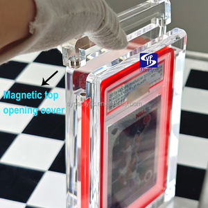 Boîte de présentation magnétique en acrylique personnalisée SYP pour cartes Pokémon classées, boîte de présentation pour cartes de basket-ball classées PSA <span class=keywords><strong>Michael</strong></span> <span class=keywords><strong>Jordan</strong></span>, support pour cartes Chicago Bull - Product Image 3