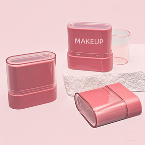 Rỗng thuận tiện bao bì sàng lọc nhãn hiệu riêng má đỏ mặt gậy màu hồng ống nhựa 10g 15g 20g bột ngắn Blusher Stick - Product Image 6