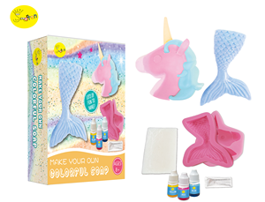 ชุดทำสบู่ยูนิคอร์นและนางเงือกสำหรับเด็ก กิจกรรมวิทยาศาสตร์แสนสนุกและงานฝีมือเพื่อการศึกษา - Product Image 1