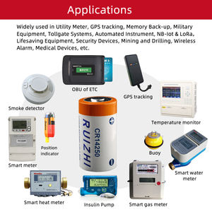 Китайский поставщик <span class=keywords><strong>CR14250</strong></span> литиевая батарея <span class=keywords><strong>3V</strong></span> <span class=keywords><strong>1</strong></span>/<span class=keywords><strong>2AA</strong></span> <span class=keywords><strong>3V</strong></span> 600mAh для Интеллектуальных Счетчиков - Product Image 4