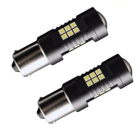 Ampoule LED 1156 BAU15S 1157 BAY15D 3030 21SMD Super Lumineuse T20 7443 7440 pour Clignotant de Voiture, Moto, Feu Arrière et Marche Arrière