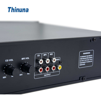 Reproductor Multimedia Profesional de Doble Canal para Montaje en Rack Thinuna CD-6201A con Decodificación Independiente de CD/DVD y USB, Pantalla Dual