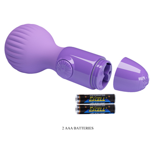 Prettylove Mini AV Wand Vibrador Portátil de Silicona con Batería AAA, Vibración Potente BI-300117 - Product Image 6