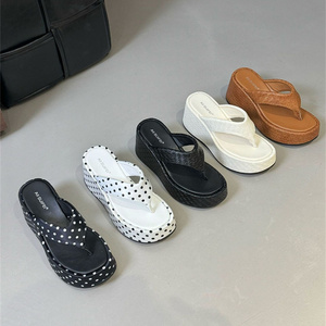 Chaussures de mode pour femmes, <span class=keywords><strong>sandales</strong></span> compensées à plateforme, talons hauts, mules et tongs pour l'été et la plage - Product Image 6