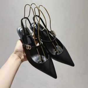 Top Quality Luxury Designer Sneakers Sandals Genuine Leather Knit Elevation Inside Anti-slip slippers Women Custom <b>heels</b> pumps - Product Image 1