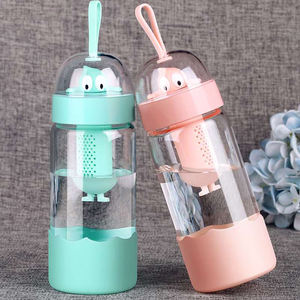 Enfants mignon cadeau gourdes <span class=keywords><strong>en</strong></span> plein air pour enfants logo personnalisé tasse enfants conteneur bouteille d'eau <span class=keywords><strong>en</strong></span> <span class=keywords><strong>verre</strong></span> avec infuseur <span class=keywords><strong>en</strong></span> silicone - Product Image 6