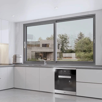 Hochleistungs-AS2047-Standard Hurrikan-Beständiges Aluminium-Legierungs-Schiebefenster für Küstengebiete
