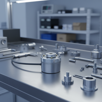 Encodeur incrémental à double arbre RZ50T Extension de roue pour rotation synchrone Machines industrielles Systèmes de contrôle