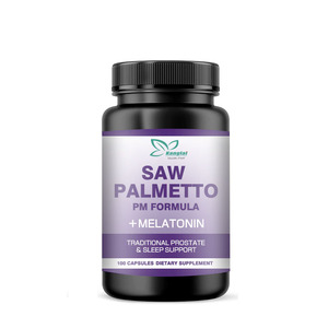 OEM ODM Advanced Saw Palmetto Capsules suplemen energi untuk pria mendukung tidur Melatonin prostat kapsul kesehatan - Product Image 1