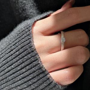 Anillo de Plata Pura S925 con Acabado Cepillado, Diseño Vintage Antiguo con Personalidad Simple y Moderna, Chapado en Oro de 18K, Apilable, Talla Única - Product Image 3