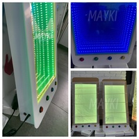 Équipement sensoriel interactif Tunnel miroir infini LED relaxant pour l'autisme, Panneau mural miroir infini pour les salles de calme sensoriel