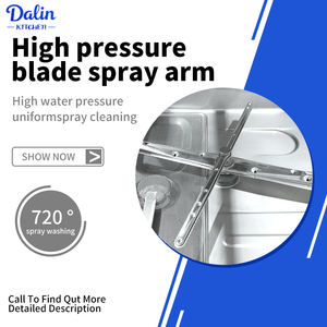 เครื่องล้างจานแบบมีฮู้ดระบบอัตโนมัติแบบมืออาชีพประหยัดพลังงานตะกร้าคู่แบบทนทาน - Product Image 3