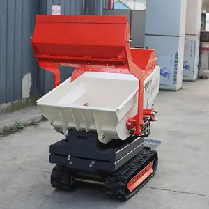 Agriculture Petite brouette à essence Mini Dumper en caoutchouc avec moteur CE