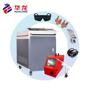 Hualong 1500W 2000W ngành công nghiệp Thiết bị laser cầm tay dây tự động điền sợi Laser máy hàn thép không gỉ 1070