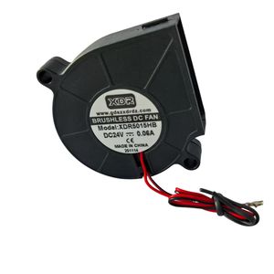 Xdr 5015 12v 24v גדול פה dc מאוורר, כפול כדור נושא מאוורר קירור, 5v עובי: 15mm גדול אוויר מאוורר - Product Image 2