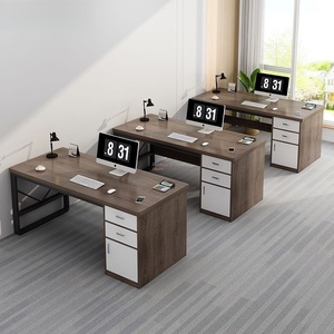 Trạm nhân viên hiện đại đơn giản với bàn máy tính đơn bàn ghế văn phòng đơn hiện đại kết hợp - Product Image 2