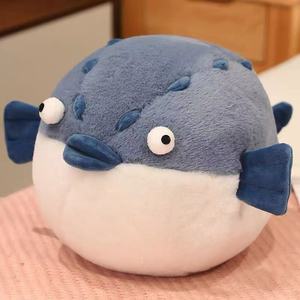 Nuovo arrivo divertente coccodrillo arrabbiato pesce palla peluche Super carino paffuto cuscino per bambini PP cotone regalo di compleanno - Product Image 1