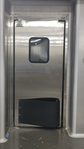 Puertas Corredizas Industriales de Empuje y Tracción, Ventanas de Observación, Cortinas Selladas para Alimentos y Electrónica |   Acero Inoxidable Anticolisión | - Product Image 5