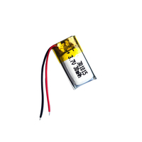 Kantong polimer 3.7V terkecil yang dapat diisi ulang baterai Lithium Ion 15mAh 20mAh 30mAh pilihan baterai Lipo