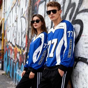 Camiseta Deportiva Casual de Manga Larga para Hombre, Estilo Streetwear, Bordado 3D, Estampado Gráfico Digital Personalizado, Hombros Caídos, Talla Grande - Product Image 2