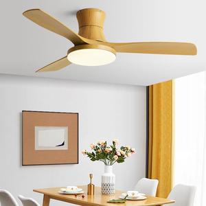 <span class=keywords><strong>Ventilador</strong></span> de <span class=keywords><strong>Techo</strong></span> Moderno de 52 Pulgadas con Luz, 3 Aspas de Madera, Corriente Continua, para Hogar Inteligente, Producto Más Vendido - Product Image 3