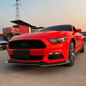 Amp-Z Front Bumper Lip Splitter Carbon Fiber Texture Matte Finish For Ford Mustang Mk6 2015-2017 Tuning Style - Product Image 3