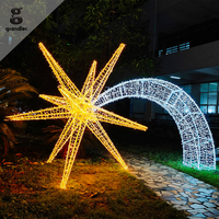 Luz Decorativa de Arco con Motivo de Estrella Fugaz 3D de Alta Calidad para Centros Comerciales, Parques Temáticos y Decoración de Paisajes