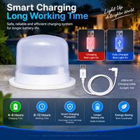 Lampe LED RGB rechargeable et étanche avec télécommande - pour éclairage extérieur et intérieur